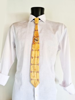 Cravatta in legno di Betulla