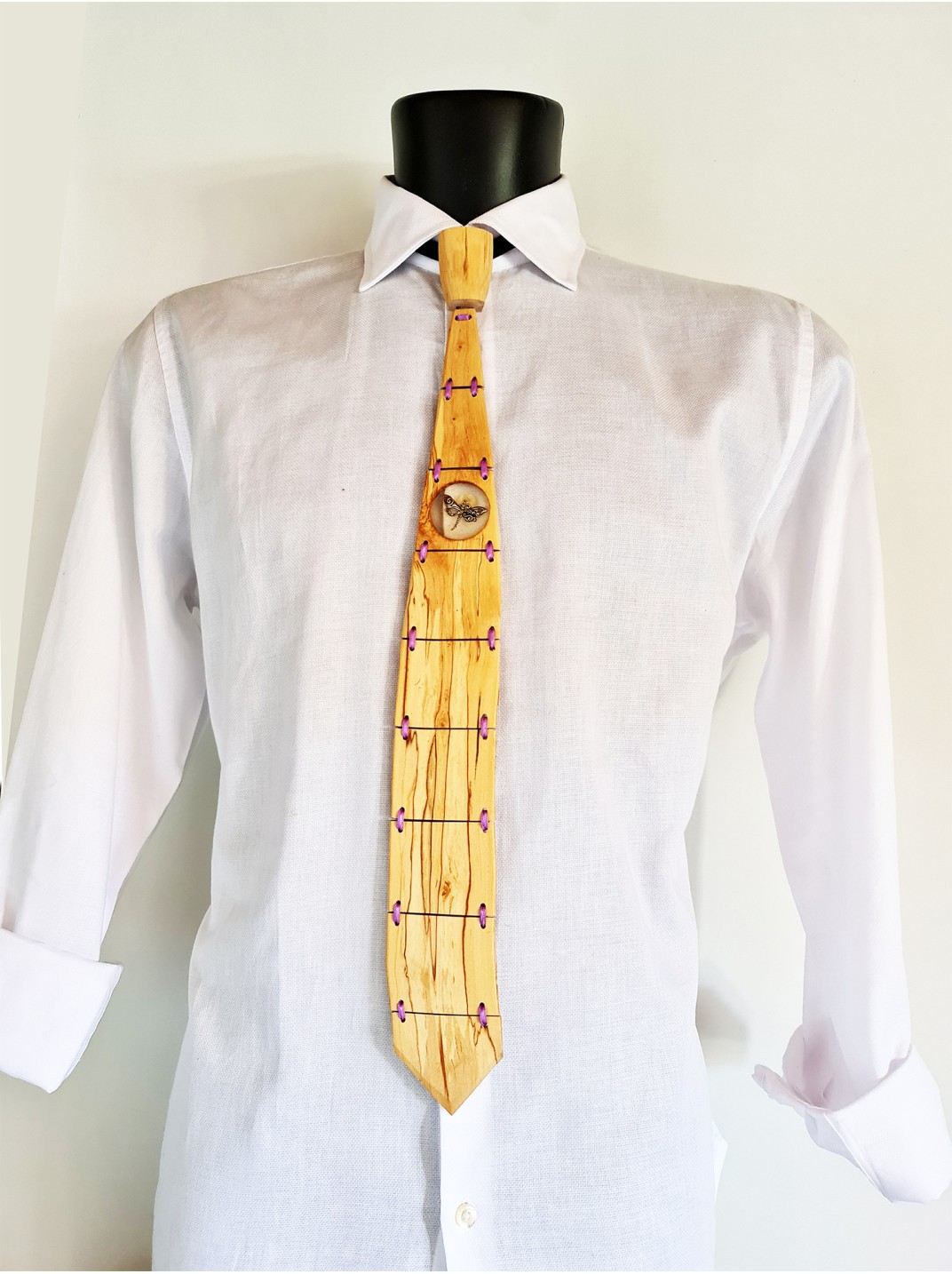 Cravatta in legno di Betulla