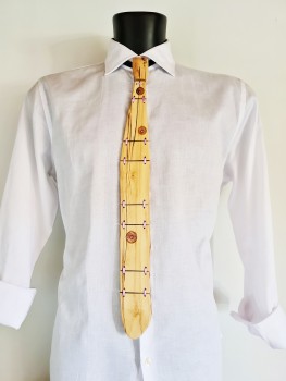 Cravatta in legno di Betulla